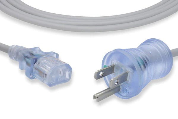 Reusable Hospital Grade Power Cord