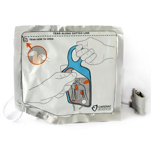 Cardiac Science - Powerheart G5 Adult Intellisense Defibrillation Electrode Pads (XELAED001A) (OEM)