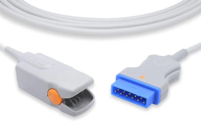 Datex Ohmeda Compatible Direct-Connect SpO2 Sensor - OXY-F4-GE